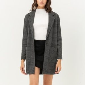 CYBER SALE! KELLY Plaid Duster Coat S M L